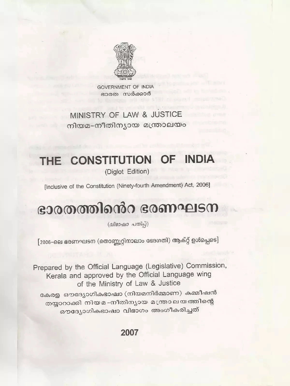 The Constitution of India