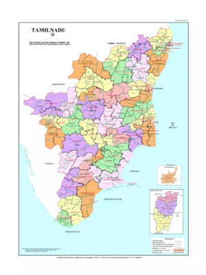 Tamil Nadu Political Map Outline