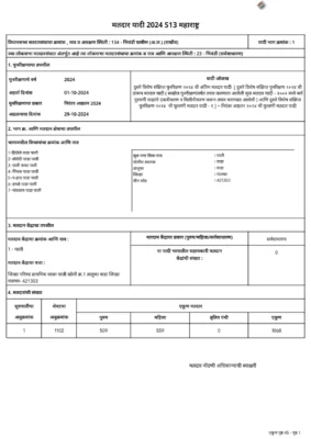 Thane District Voter List 2024