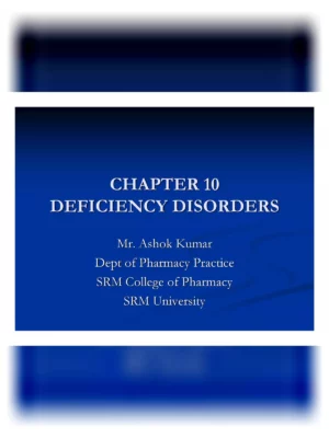 Vitamin Deficiency Diseases List