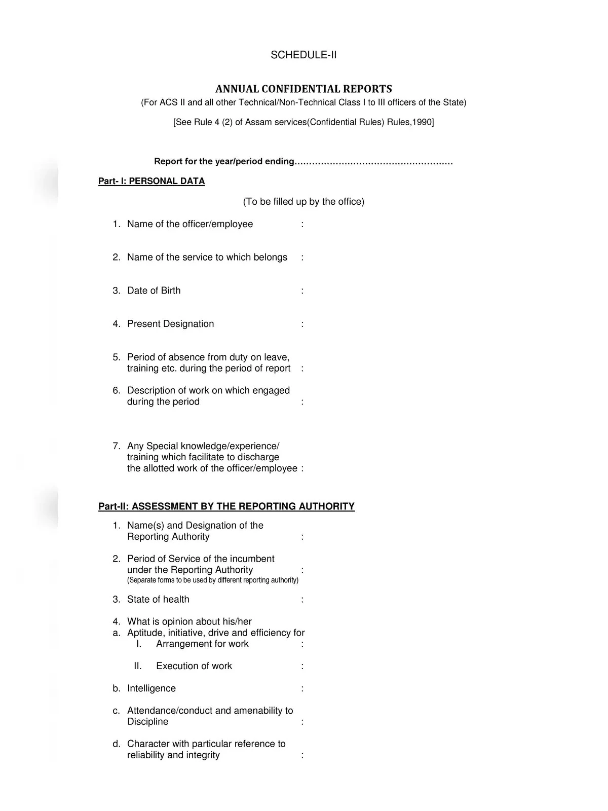 ACR Form for Teachers - 1PDF