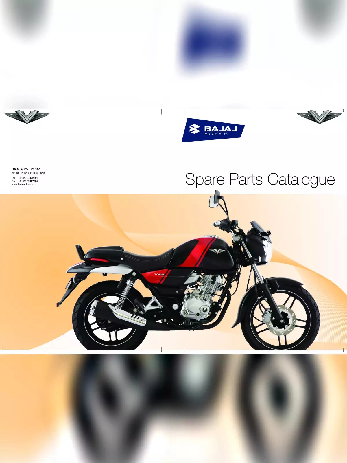 Engine Spare Parts Catalogue Bajaj Bike