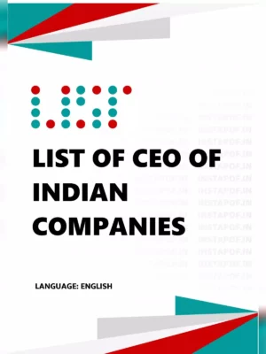 List of CEO of Indian Companies