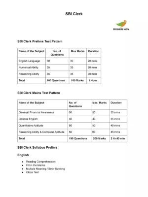 SBI Clerk Syllabus [y]