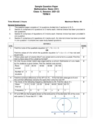 10th Maths Important Question Unit Wise