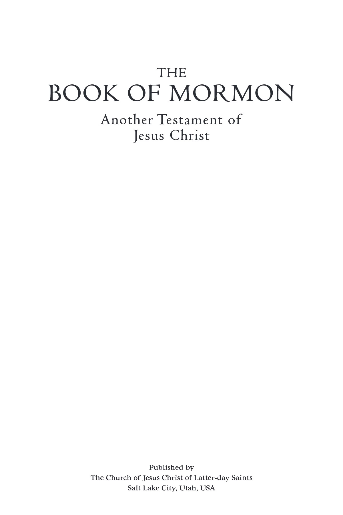 Book of Mormon