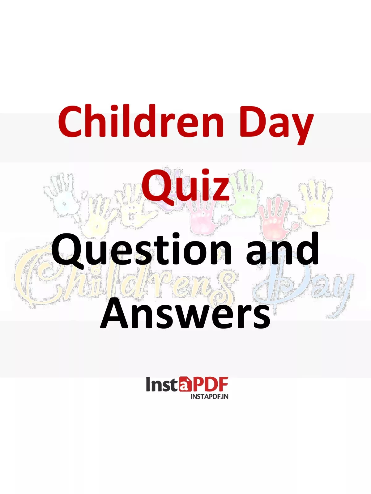 Children’s Day Quiz Questions and Answers