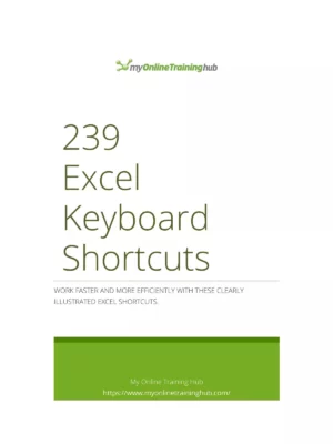 MS Excel Shortcut Key List