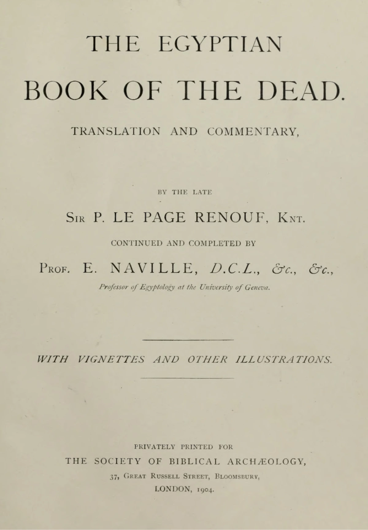 The Egyptian Book of the Dead