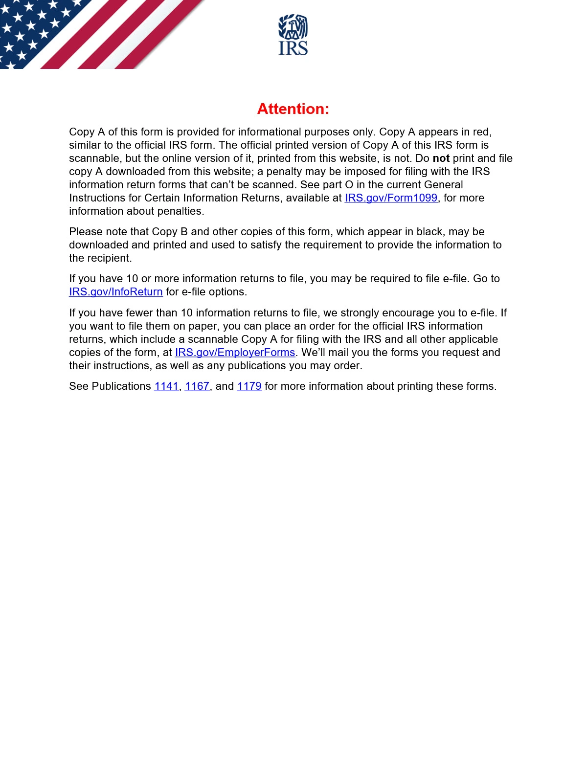 1099 Form 2025 Printable