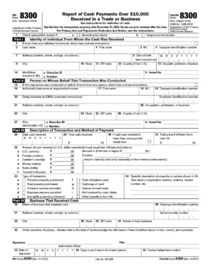 Form 8300 IRS