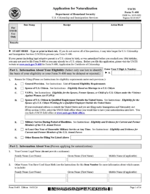 N 400 Application Form