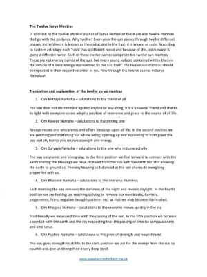 Surya Mantra