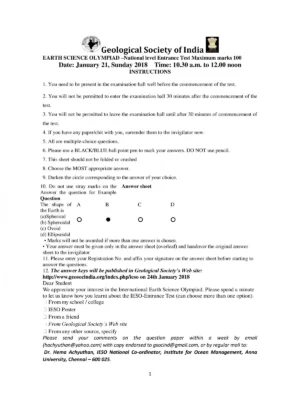 Entrance Exam Question with Answers