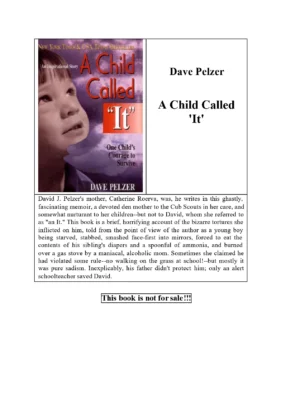 A Child Called It Full Book