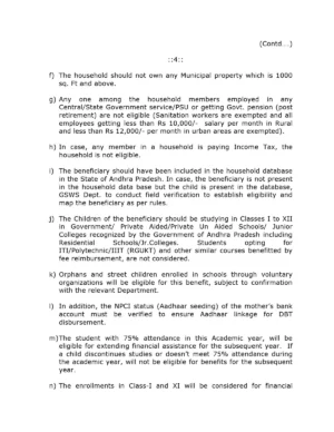Thalliki Vandanam Eligibility List 2025